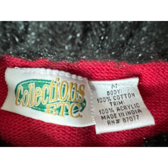 VTG Collections Etc Womens M Nutcracker Christmas Cardigan Sweater Red Embellish - Picture 5 of 11